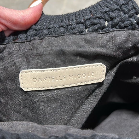 DANIEL NICOLE crossbody macrame black bag Looks Handmade box 27-21 - Picture 10 of 11